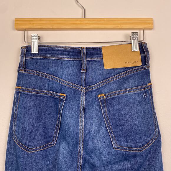 Rag & Bone Maya High Rise Crop Flare Jeans in Stowe Size 24 - Picture 7 of 10